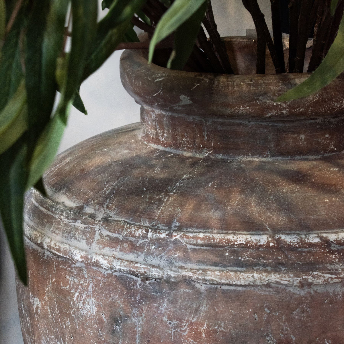 Brown Shoulderband Planter — 39cm High