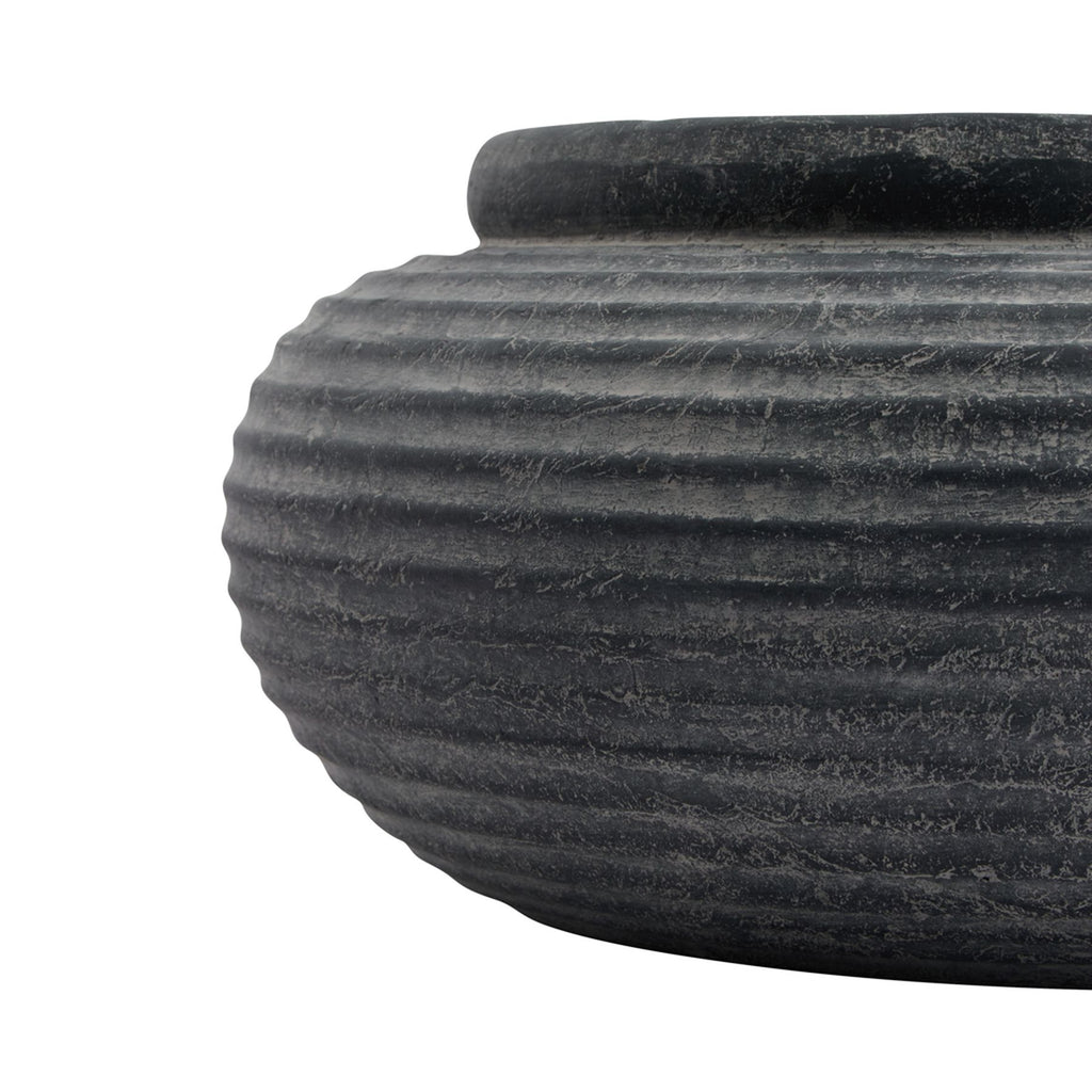 Charcoal Rib Planter