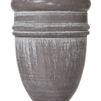 White Rubbed Urn Table Lamp