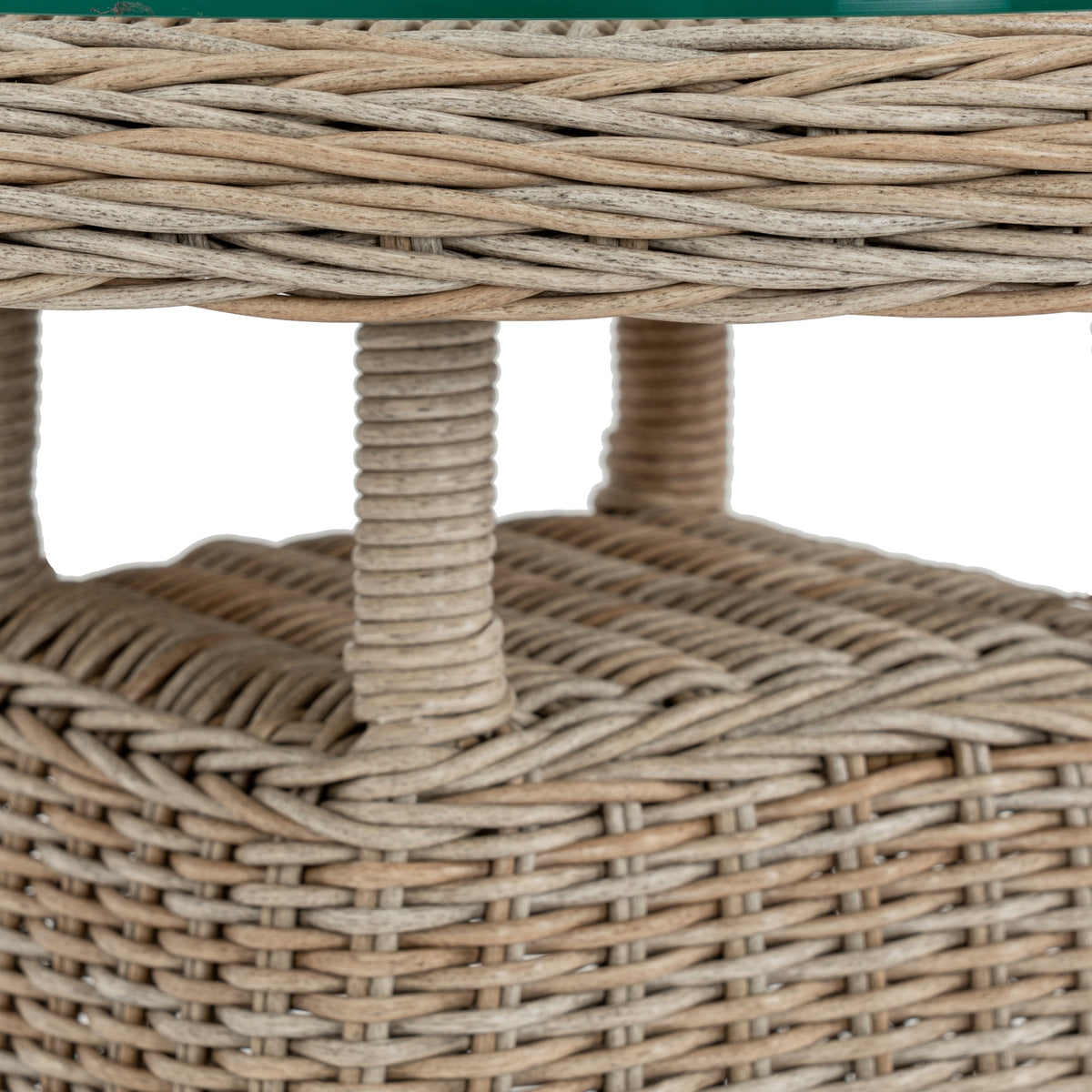 Woven Splaybase Bistro Table — Opaque Top