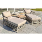 Woven Recline Sun Lounger Set