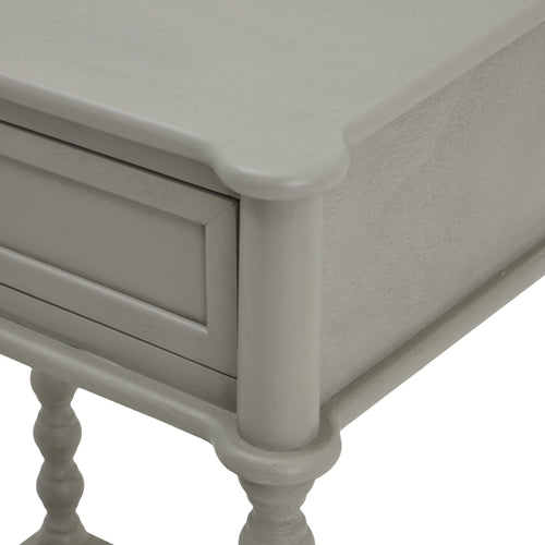Bobbin Rise Side Table — Drawer