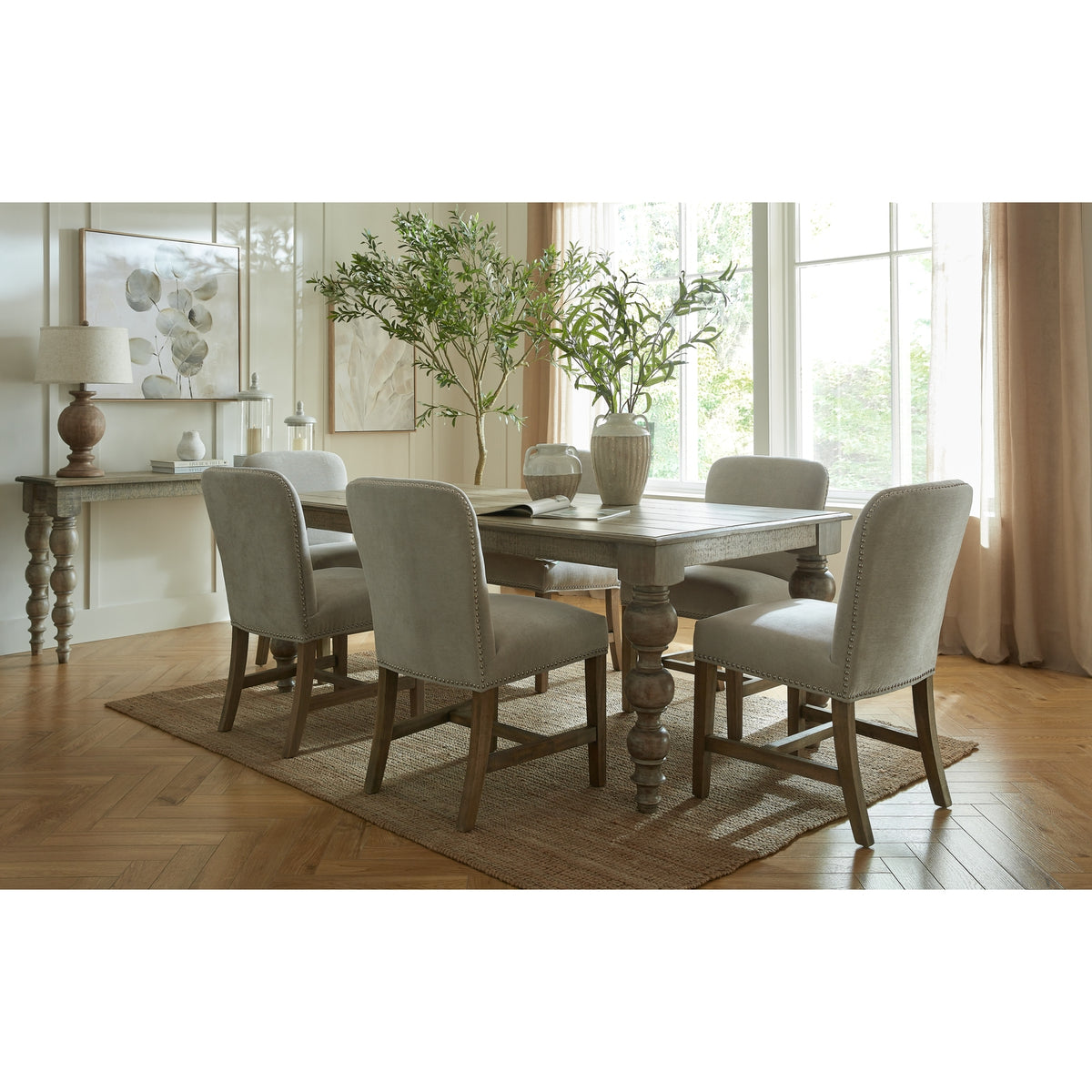 Turned Panel Dining Table