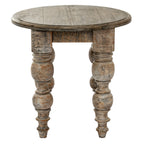 Turned Panel Side Table — Round