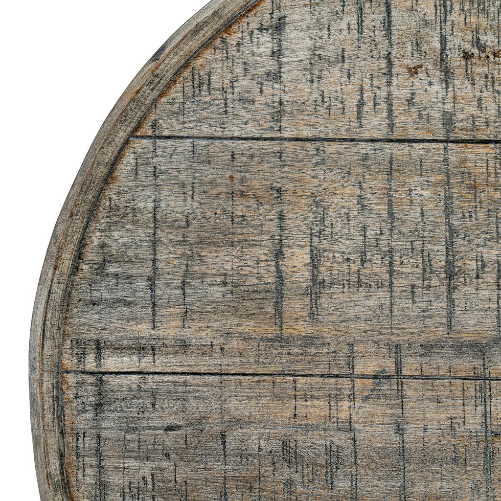 Turned Panel Side Table — Round