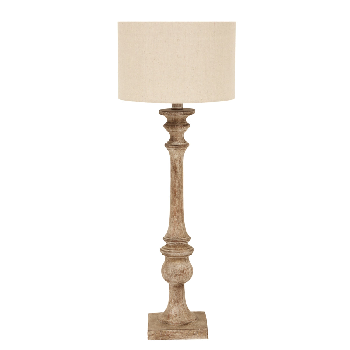Turned Candlecolumn Table Lamp