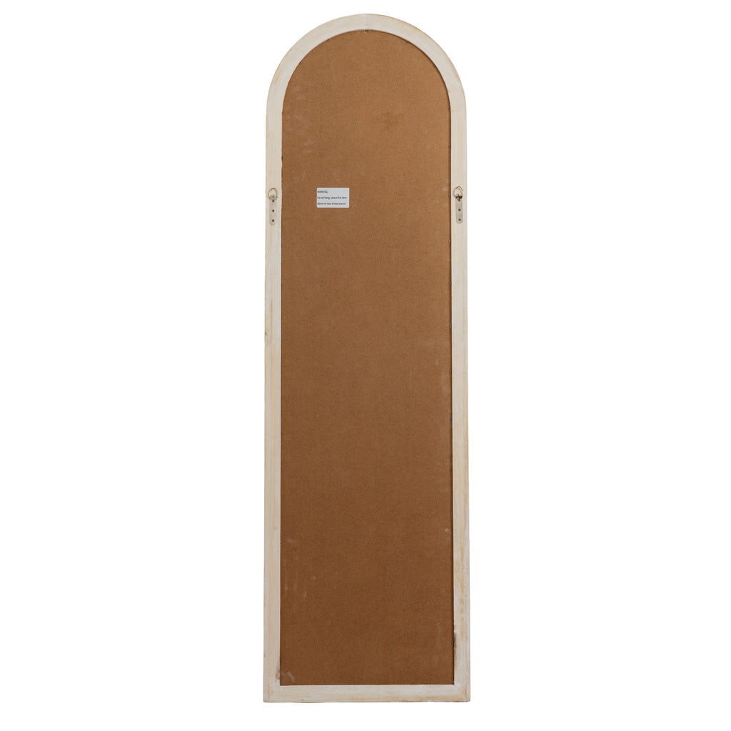 Archwithin & Radialgrid Wall Mirror — Three Columns, Pale Washed