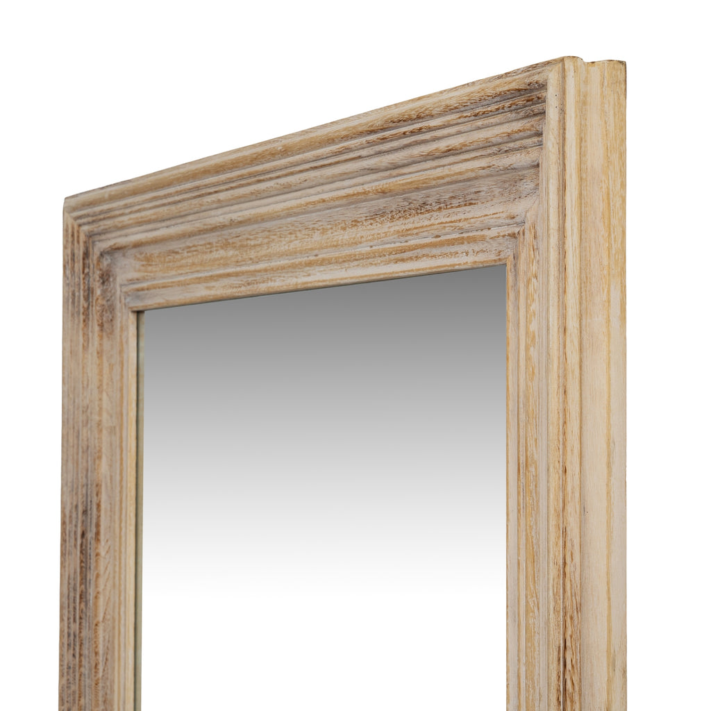 Wide Stepped Bands Wall Mirror — 120cm High