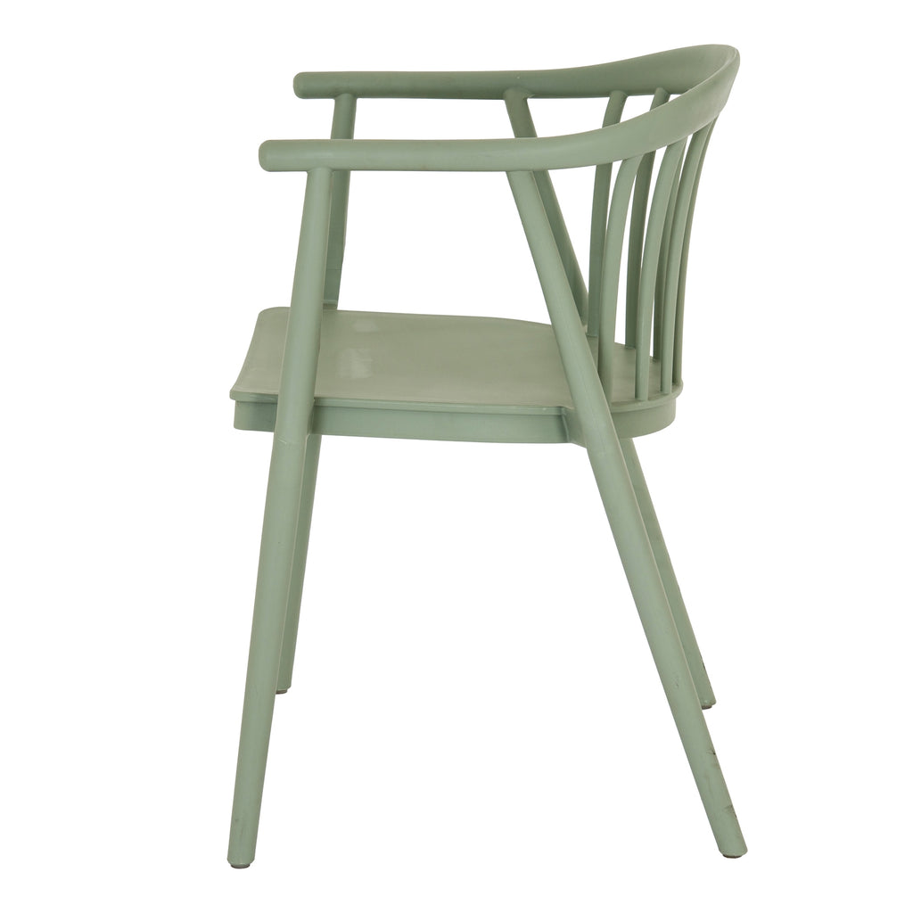 Wraprail Dining Chair — Green-Grey