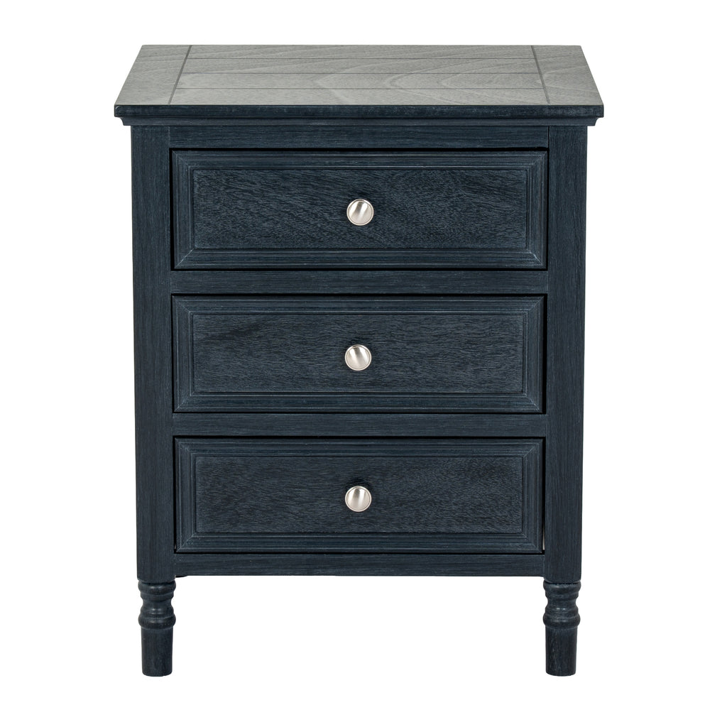 Black Drawerstack Side Table