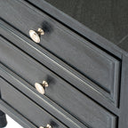 Black Drawerstack Side Table
