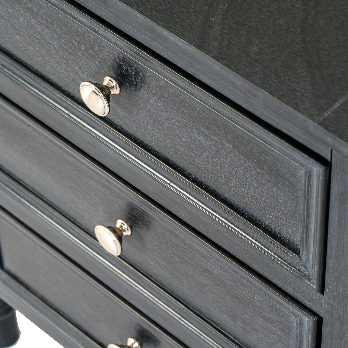 Black Drawerstack Side Table