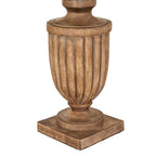 Brown Flutedbase & Plinth Table Lamp