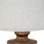 Brown Flutedbase & Plinth Table Lamp