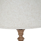 Brown Turnedcolumn & Roundfoot Table Lamp