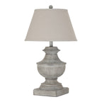 Whitegrey Urnplinth Table Lamp