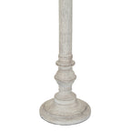 Whitegrey Turnedcolumn & Roundfoot Table Lamp