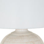 White Chevronbase Table Lamp