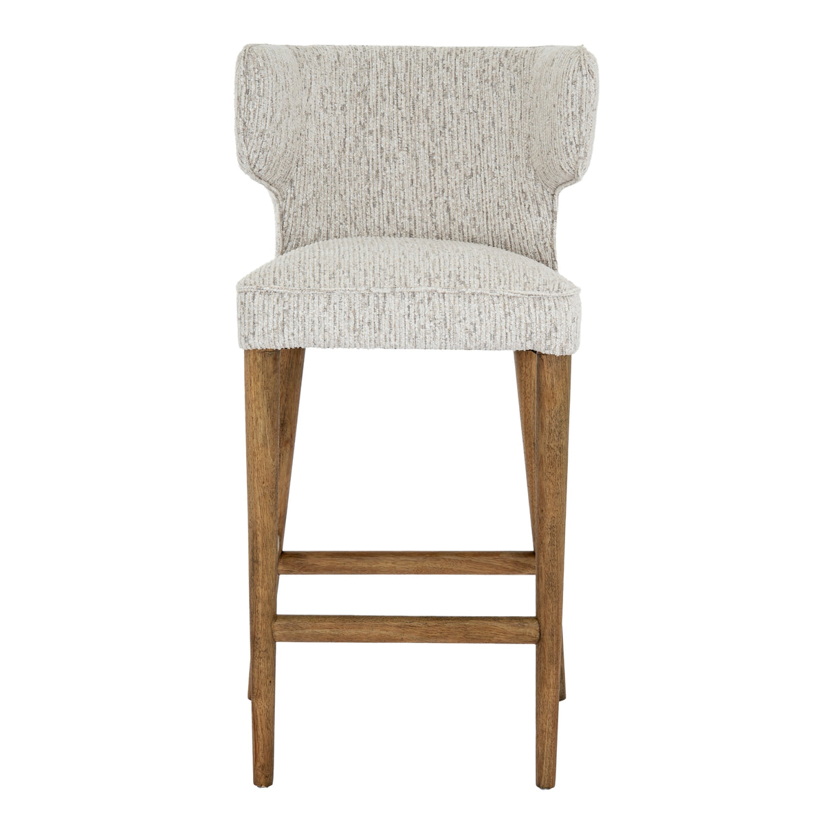 Piped Wrap Bar Stool — Mist Grey