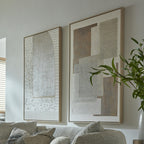 Twin Openweave Panels Framed Artwork