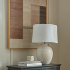 Asymmetric Brown Grid Framed Artwork