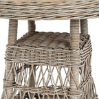 Woven Rimslat Outdoor Bistro Table
