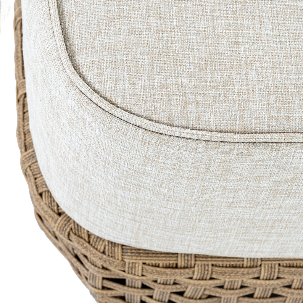Piped Basketfoot Footstool