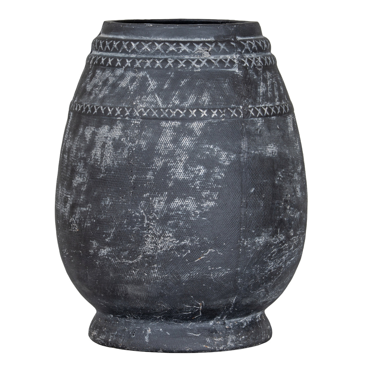 Relica Etched Tall Ceramic Vase