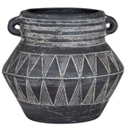 Hatched Triangles Planter — 24cm High