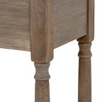 Brown Three Framed Drawers Console Table
