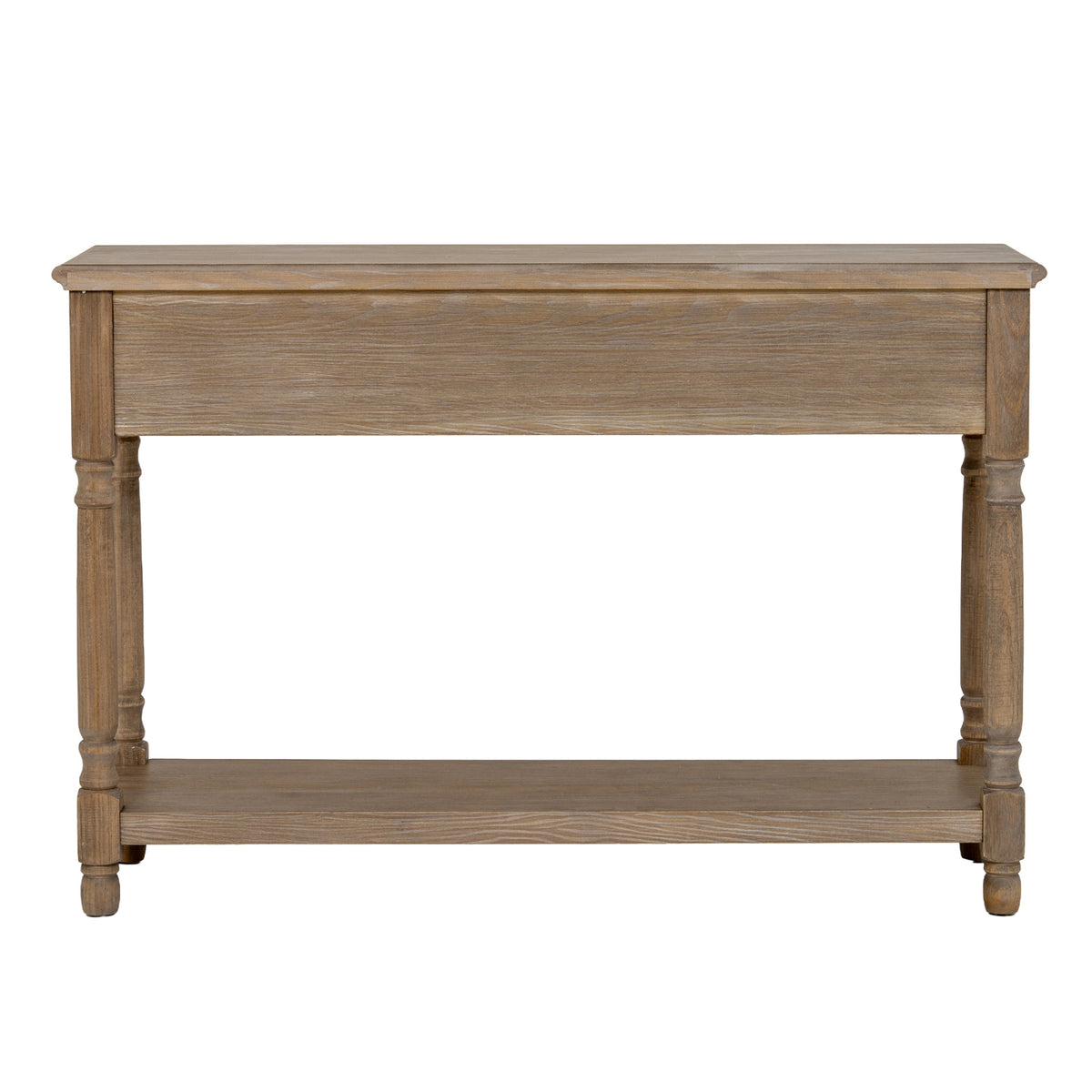 Brown Three Framed Drawers Console Table