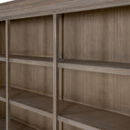 Threebay Cornice Dresser-Top Shelving Unit