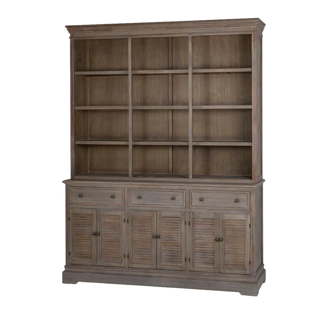 Threebay Cornice Dresser-Top Shelving Unit
