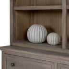 Threebay Cornice Dresser-Top Shelving Unit