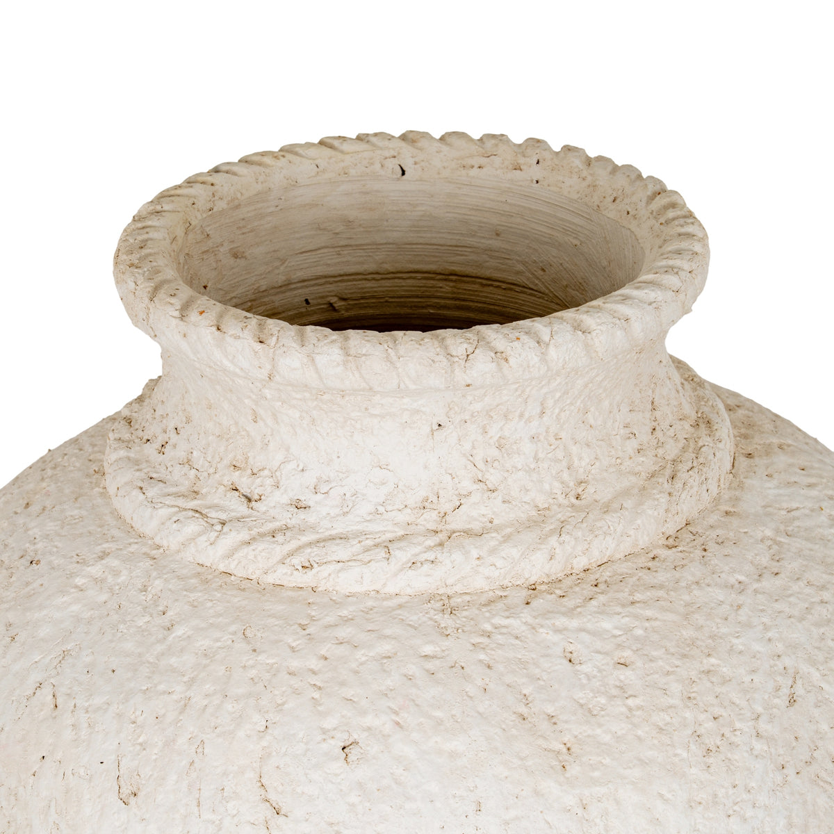 Beadband Chalkbody Vase — 37cm High