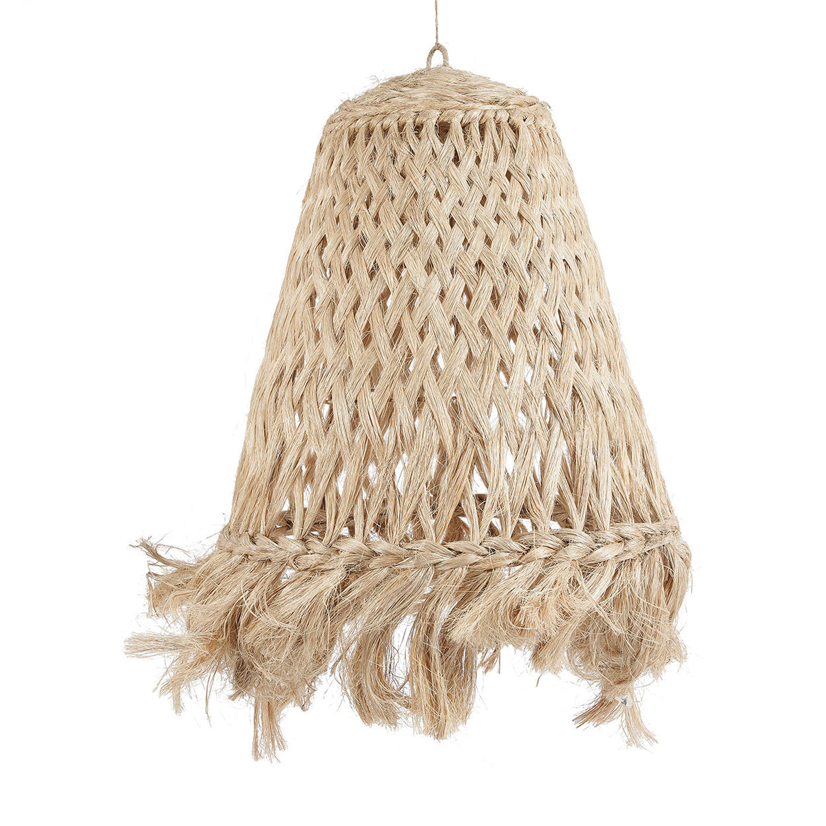 Abaca Jelly Fish Pendant Light – Natural, Large