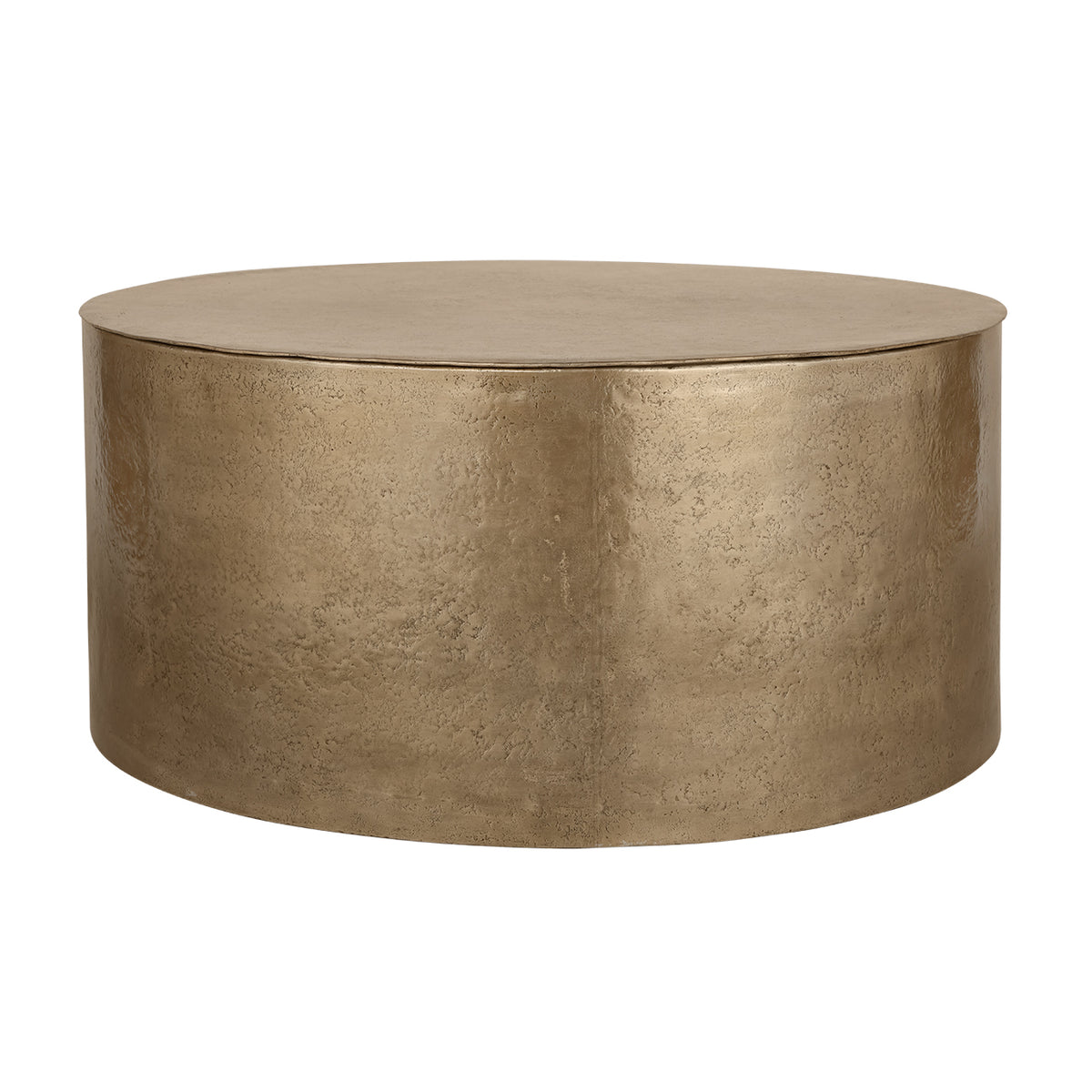 Low front view of the Arcade coffee table with its lid closed and no visible legs or handles.