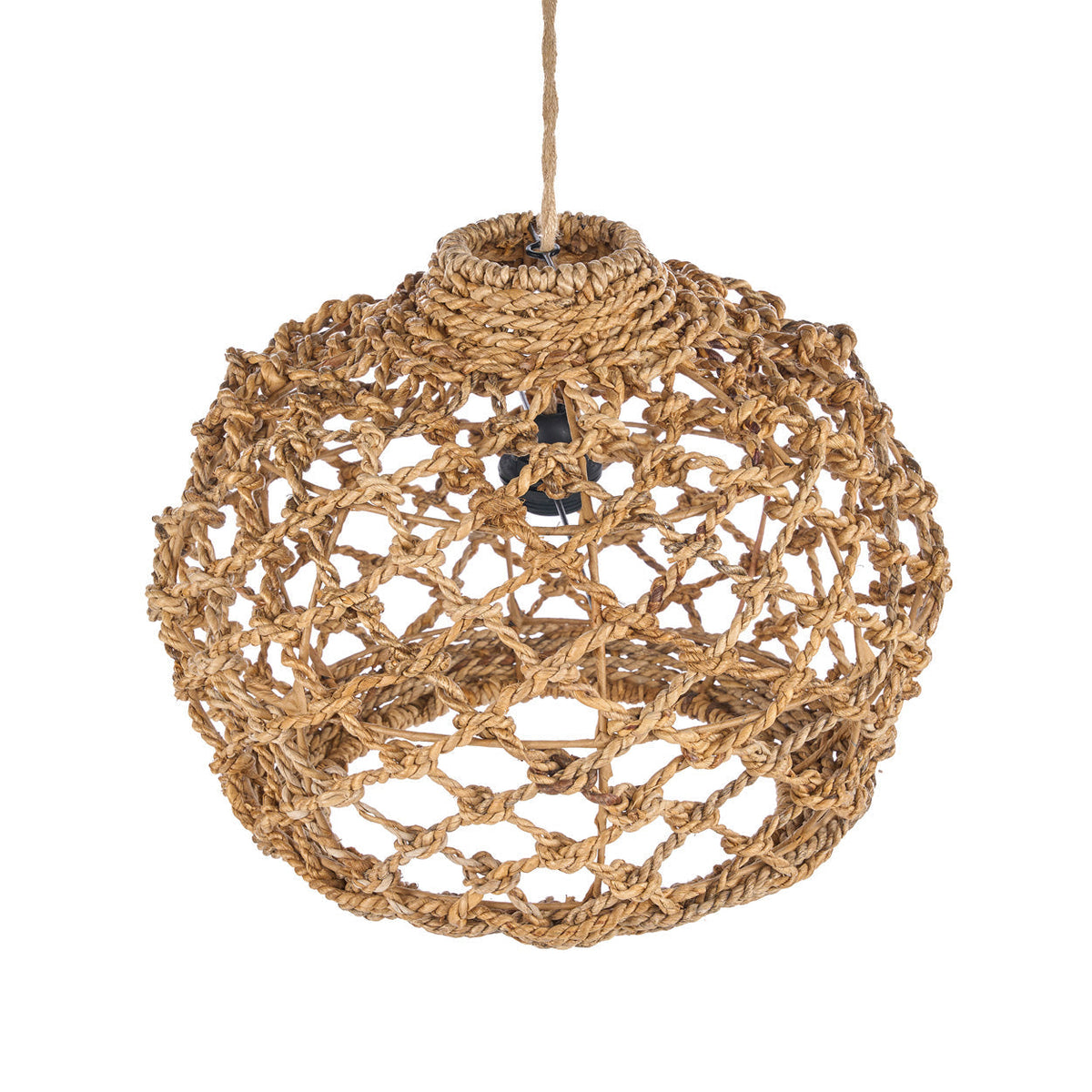 Banara Banana Leaf Pendant Light – Natural, Large – angled product view on a white background