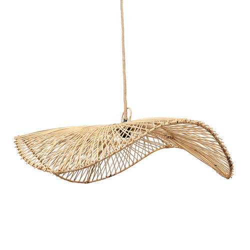 Chapeau Rattan Pendant Light – Natural, Large