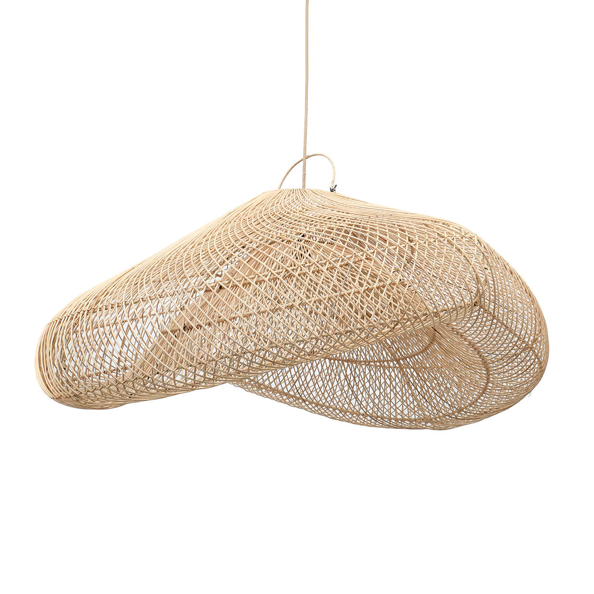 Cloud Rattan Pendant Light – Natural, Extra Extra Large — front product view