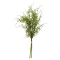 Full view of the Curltip artificial foliage bunch against white, with tied green stems and fine leafy branches curling outwards.