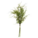 Full view of the Curltip artificial foliage bunch against white, with tied green stems and fine leafy branches curling outwards.