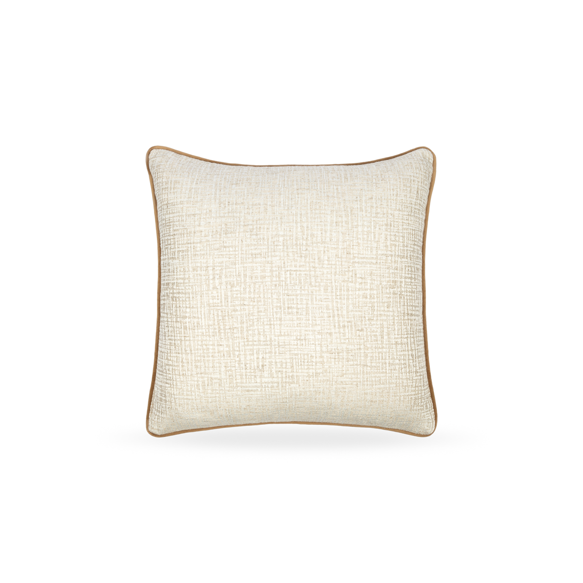 Elara Cushion with Amber Piping