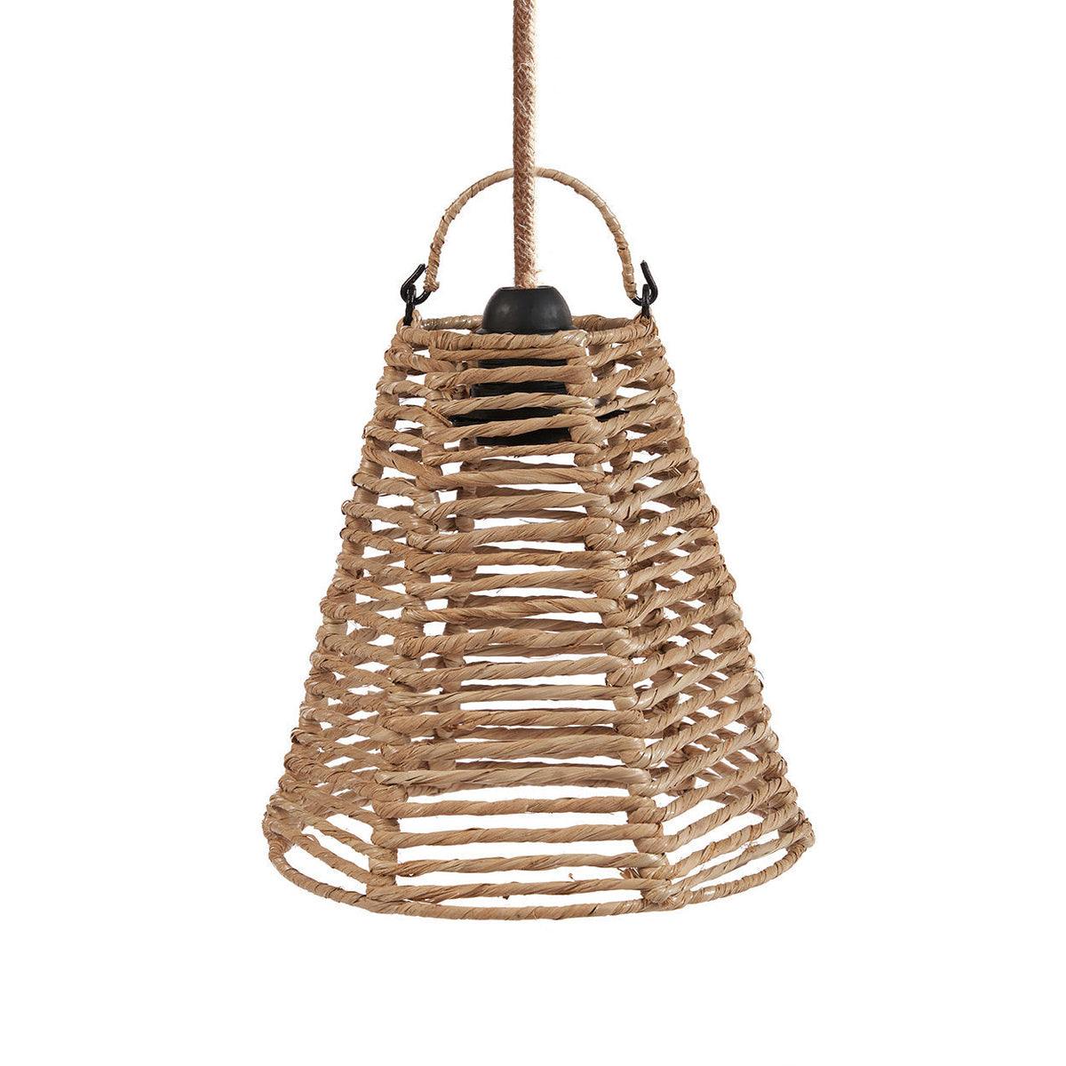 Fini Banana Leaf Pendant Light – Natural, Small — front product view
