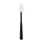 Front view of a dark wand with a translucent white fir-tree tip and three round buttons arranged vertically on the handle.