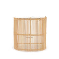 Gigi Rattan Wall Applique – Natural, Small – front product view on a white background