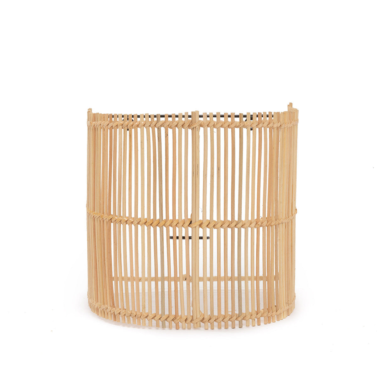 Gigi Rattan Wall Applique – Natural, Small – front product view on a white background