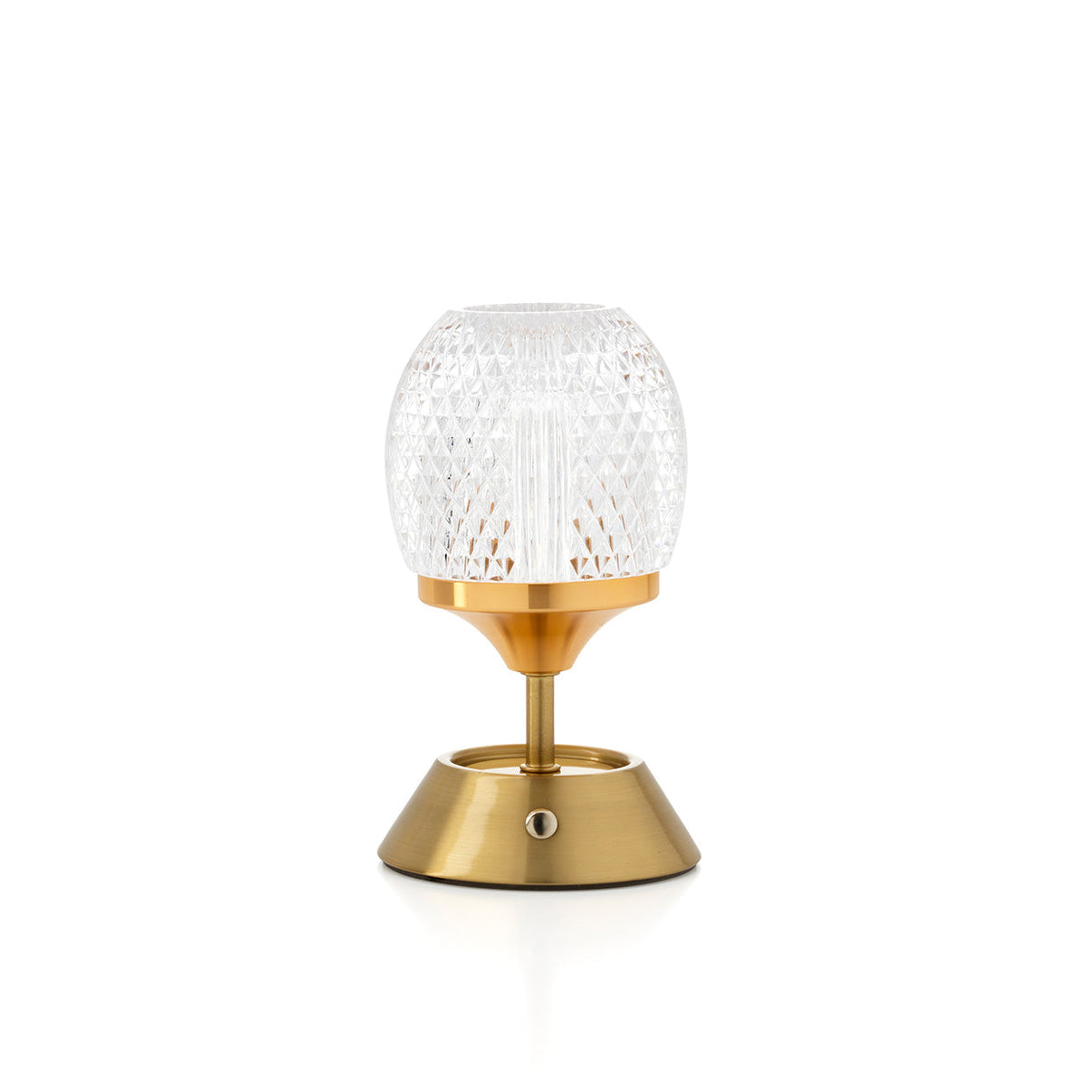 Glow Sinatra Rechargeable LED Table Lamp – Brass – product view
