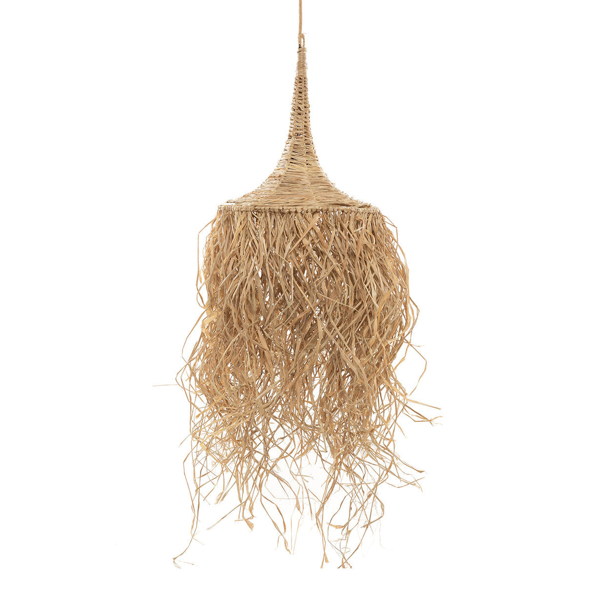 Honolulu Raffia Pendant Light – Natural — front product view