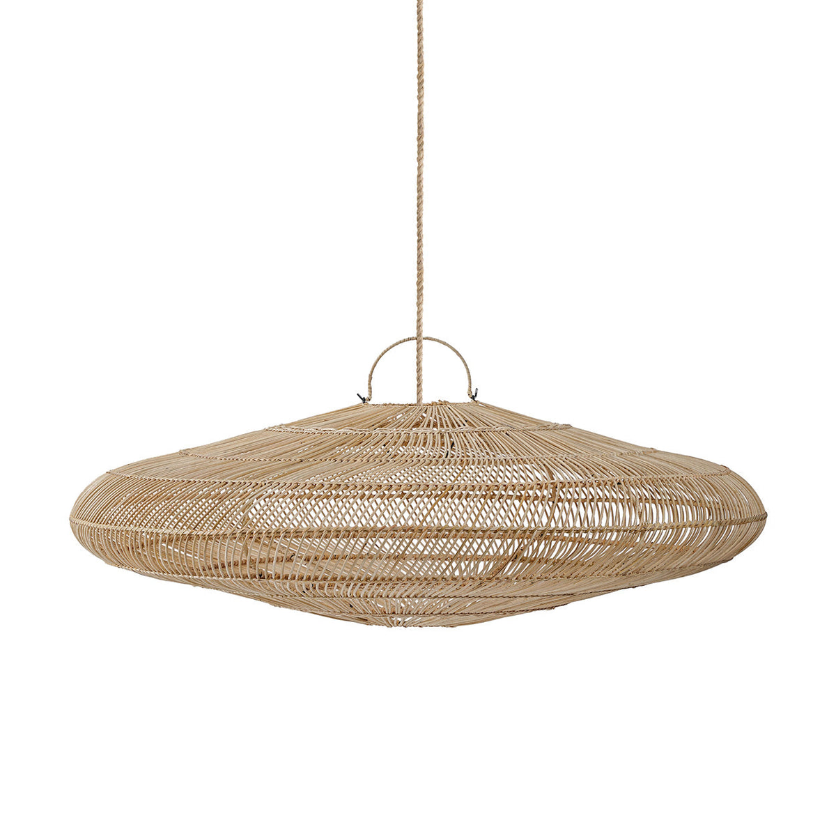 Macaron Rattan Pendant Light – Natural, Extra Large – product view